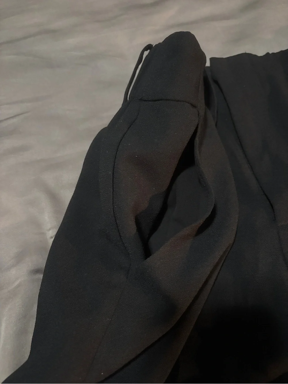 Classic High-Waist Paper Bag Black Women's Shorts